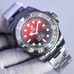 High Replica Rolex Deepsea Watch D-Red Face Stainless Steel strap Black Ceramic Bezel  44mm